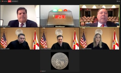 Judge Bokor first day on Bench